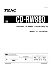 Teac CD-RW880 Manual Del Propietário