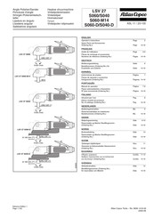 Atlas Copco LSV 27 Instrucciones De Empleo