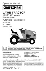 Craftsman 917.20385 Manual Del Operador