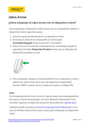 Jabra ARROW Instrucciones