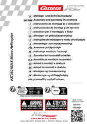 Carrera RC 370501031X Instrucciones De Montaje Y De Servicio