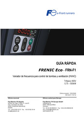 Fuji Electric FRENIC Eco FRN11F1S-4E Guía Rápida