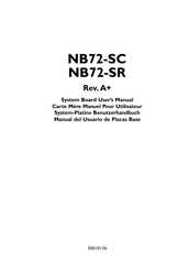 DFI NB72-SR Manual Del Usuario