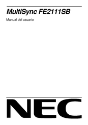 NEC MultiSync FE2111SB Manual Del Usuario