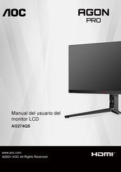 AOC AGON PRO AG274QS Manual Del Usuario