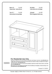 Walker Edison SLLK5B Instrucciones De Montaje