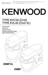 Kenwood Chef XL KVL40 Serie Instrucciones