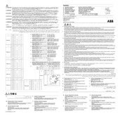 ABB TA200DU Instrucciones De Montaje