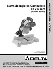 Delta 36-040 Manual De Instrucciones