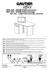 Gautier Office ZOOM U29-600 Instrucciones De Montaje