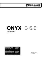 Tecno-gaz ONYX B 6.0 Instrucciones De Uso