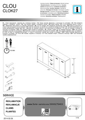 Forte CLOU CLOK27 Instrucciones De Montaje