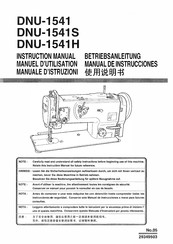 JUKI DNU-1541S Manual De Instrucciones