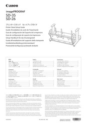 Canon imagePROGRAF SD-35 Guía De Configuración