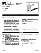 Uline KIHLBERG H-1440 Manual De Instrucciones