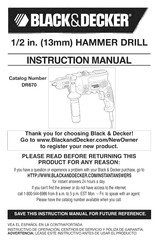 Black and Decker DR670 Manual De Instrucciones