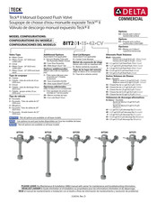 Delta Commercial Teck 81T271 Instrucciones De Instalación