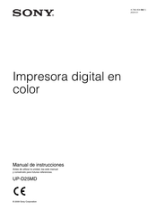 Sony UP-D25MD Manual De Instrucciones