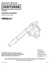 Craftsman 316.791650 Manual De Instrucciones