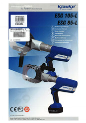 Textron Company Klauke ESG 85-L Manual De Instrucciones