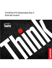 Lenovo ThinkPad X12 Detachable Gen 2 Guia Del Usuario