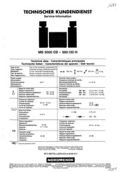 Nordmende MS 5000 CD Instrucciones De Servicio