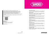 SHOEI VFX-W Instrucciones De Uso