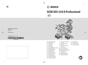 Bosch GCM 305-216 D Professional Manual Original