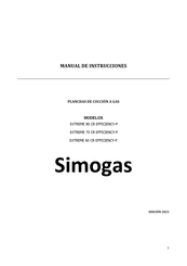 Simogas EXTREME 75 CR EFFICIENCY Manual De Instrucciones