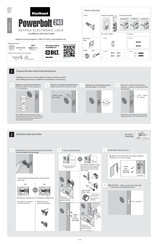 Kwikset Powerbolt 240 Guía De Instalación Y Usuario