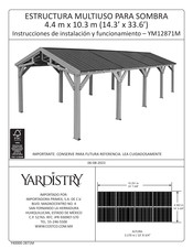 Yardistry YM12871M Instrucciones De Instalación Y Funcionamiento