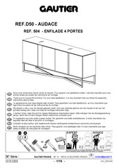 Gautier AUDACE D50-504 Instrucciones De Montaje