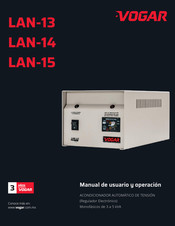 VOGAR LAN-13 Manual Del Usuario Y Operación