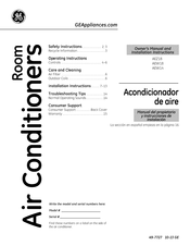 GE AEZ18 Serie Manual Del Propietario Y Instrucciones De Instalación