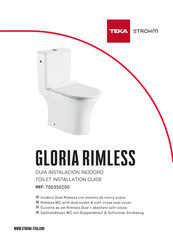 Strohm Teka GLORIA RIMLESS 700350200 Guia Instalacion