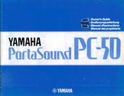 Yamaha PortaSound PC-50 Manual Del Propietário