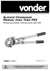 vonder ACV 1632 Manual De Instrucciones