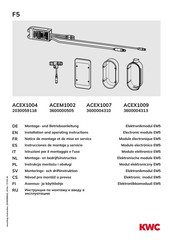 KWC ACEM1002 Instrucciones De Montaje Y Servicio