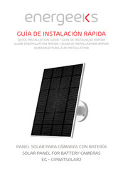 Energeeks EG-CIPBATSOLAR2 Guía De Instalación Rápida