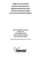 Bimar VTM34.NE Folleto De Instrucciones