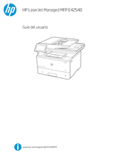 HP MFP E42540 Guia Del Usuario