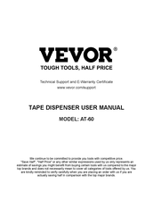 VEVOR AT-60 Manual Del Usuario