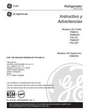 GE Profile PQL22L Instructivo Y Advertencias