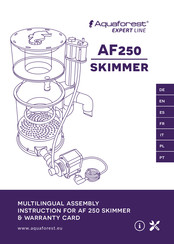 Aquaforest EXPERT LINE AF250 Instrucciones De Montaje