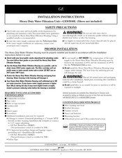 GE GXWH40L Instrucciones De Instalación