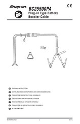 Snap-On BC25500PA Traducción De Las Instrucciones Originales