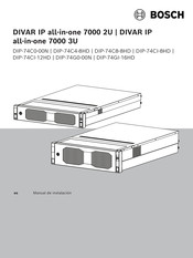 Bosch DIVAR IP all-in-one 7000 3U Manual De Instalación