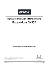 Doosan DX35z Manual De Operación Y Mantenimiento