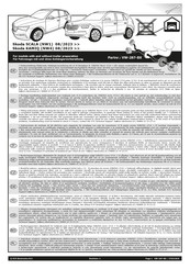 ECS Electronics VW-287-BX Instrucciones De Montaje