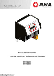 RNA ESR 2500 Manual De Instrucciones